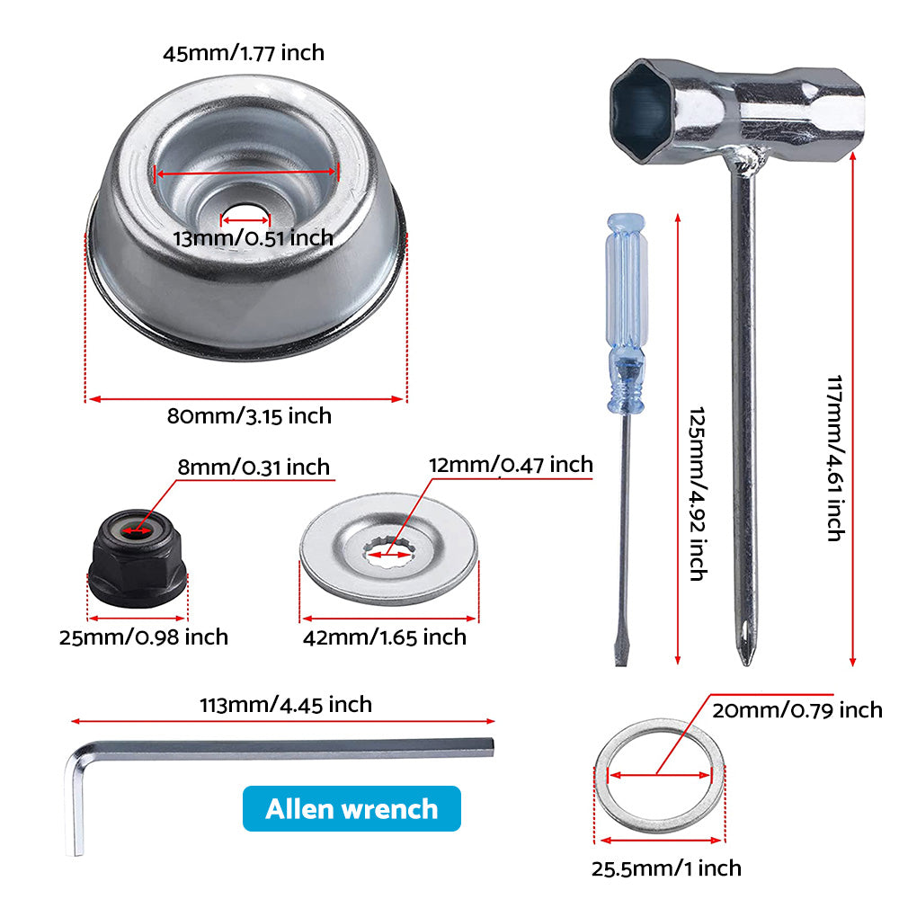 Suitable For Stihl Lawnmower Blade Adapter Kit String Trimmer Brush Cutter Part.