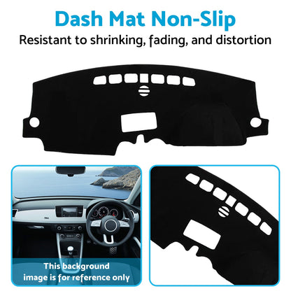 Non-Slip Dash Mat Dashboard Cover Suitable For Audi A1 2012-2018 Polyester Black