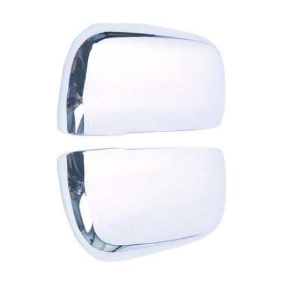 Side Door Rearview Mirror Cover Trim Chrome Pair Left & Right Suitable For Mitsubishi Pajero V80 2007-2021