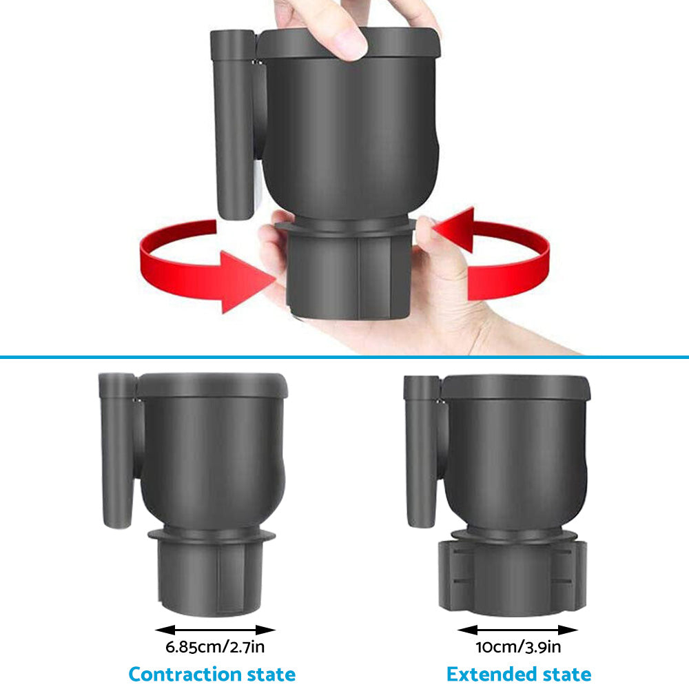 360° Angle Adjustable Expander Car Seat Cup Holder Suitable For Water Bottle & Phone Storage