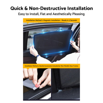 Magnetic Car Window Sun Shades Sun Blind Suitable for Kia EV5