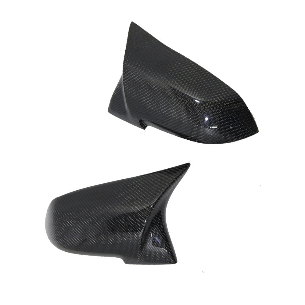 Carbon Fibre Side Mirror Cover Caps Suitable for  BMW F20 F21 F22 Series 1 2 3 4.