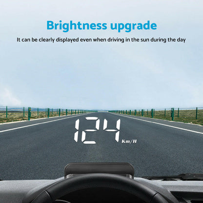 Universal Car Head Up Display GPS Speedometer Digital Speed Warning OBD2.