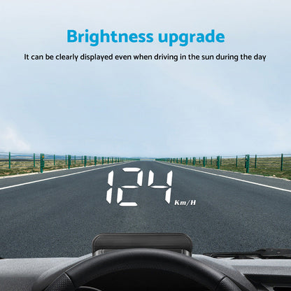 Universal Car Head-Up Display GPS Digital Speedometer with Speed Warning OBD2