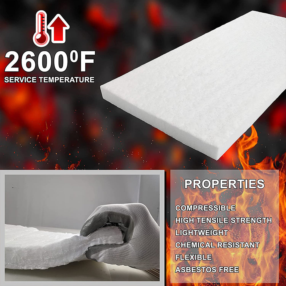 Ceramic Fiber Blanket High Temperature Thermal Fireproof Insulation Mat 0. 61M*1M