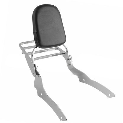 Backrest Sissy Bar Luggage Rack Suitable for Yamaha V-Star 650 Custom XVS650.