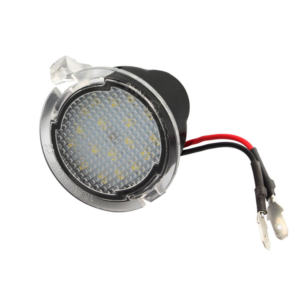 2x Under Mirror 6000K LED Light Puddle Lamps Suitable For Ford Ranger PX2 PX3