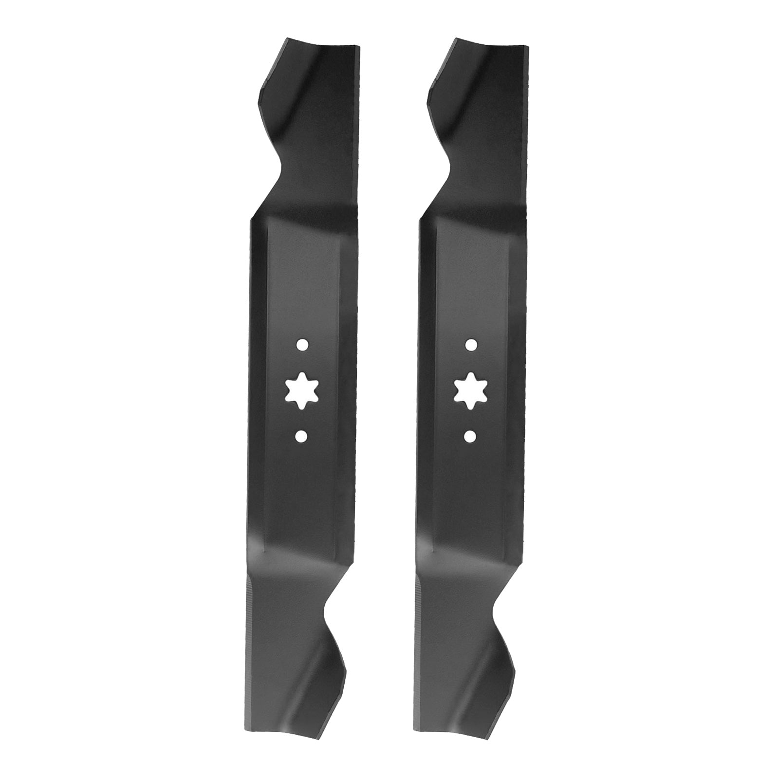 2x Blades Suitable for 38inch MTD Ride on Mowers 6 Point Centre Hole 742-0654.