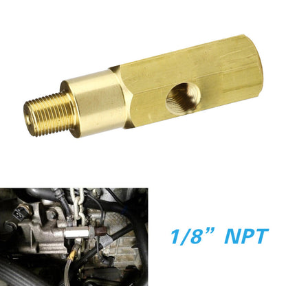 Oil Pressure Gauge Adapter 1/8-Inch NPT Male & Female Thread Suitable For Various Applications