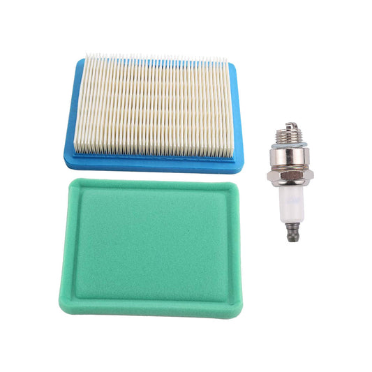 Air Filter & Spark Plug Suitable for Briggs & Stratton Quantum Motors 121700