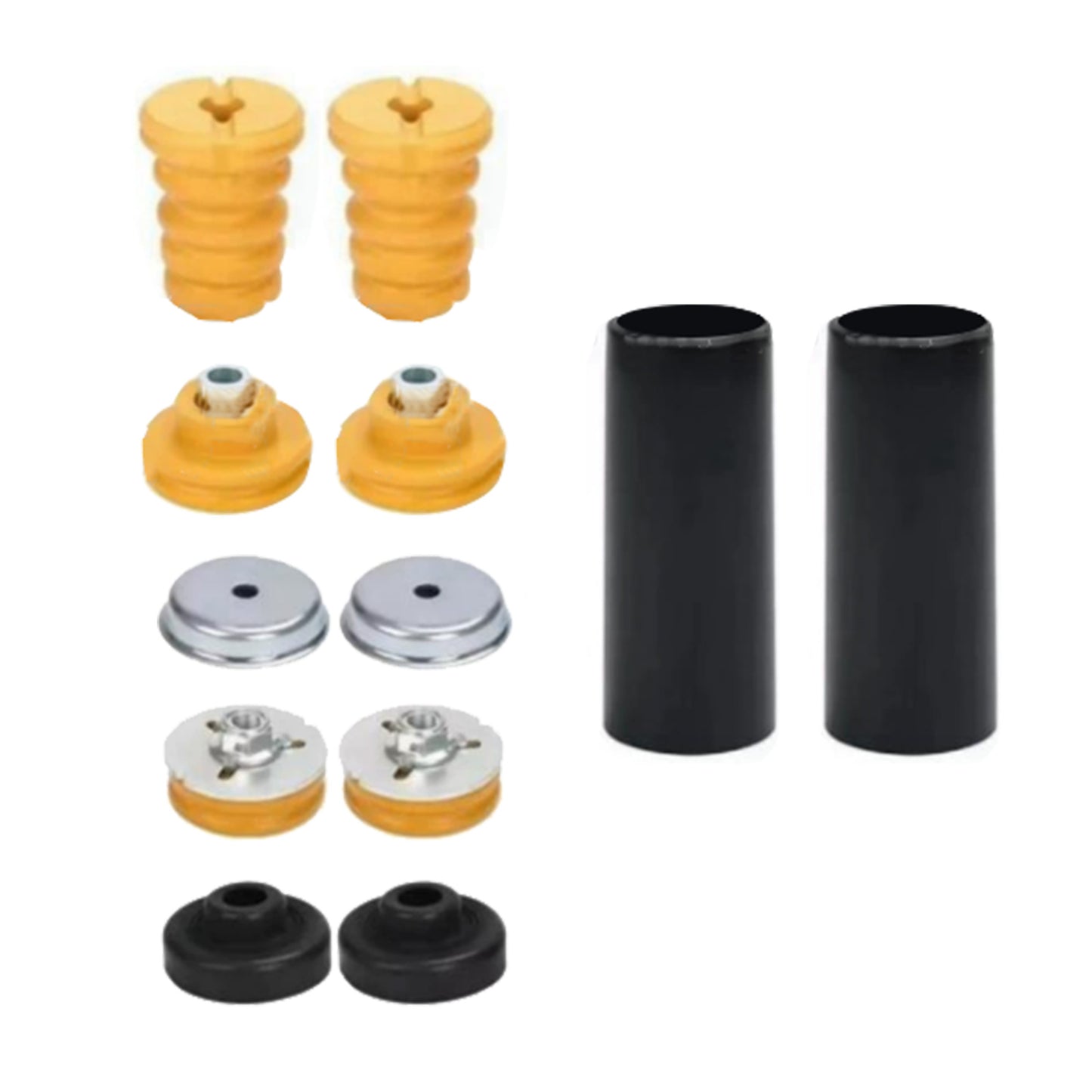 Pair Rear Strut Mount Tops Bump Stop Suitable for BMW 1 Series E87