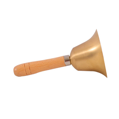 Brass Hand Bell Loud Call Bell Handbell Desk Ringbell for Wedding Festival.
