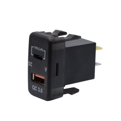 Type-C  USB Car Charger Adapter Voltmeter Suitable For Land Cruiser Prado 120.