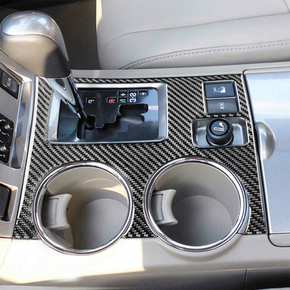 2pcs Carbon Fiber Gear Shift Console Trim Suitable For Toyota Kluger 08-13.