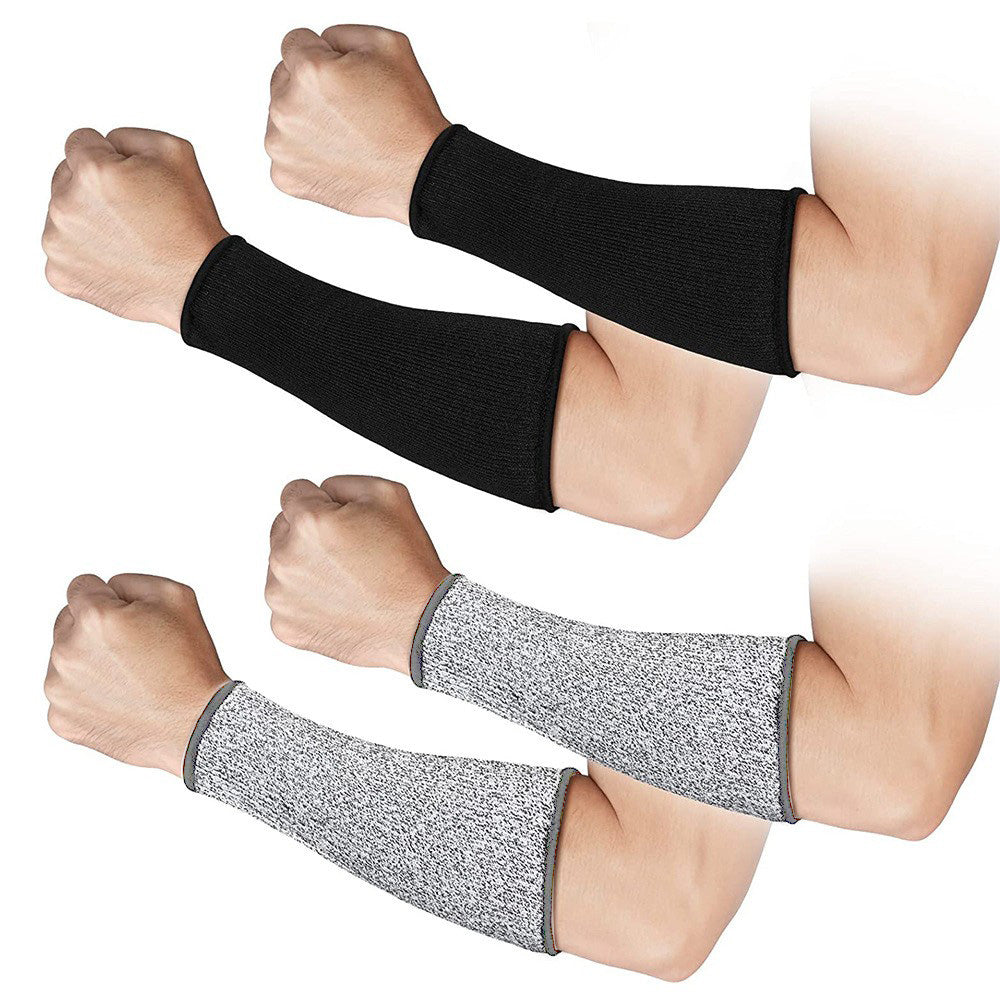 4 Pairs Cut-Resistant Arm Protection Sleeves Forearm Protectors 4 Colors Suitable For Work Safety