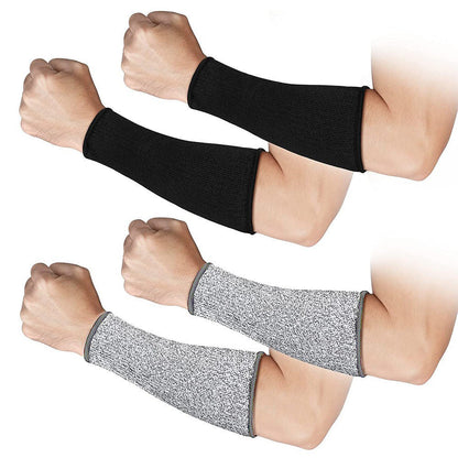 4 Pairs Cut-Resistant Arm Protection Sleeves Forearm Protectors 4 Colors Suitable For Work Safety