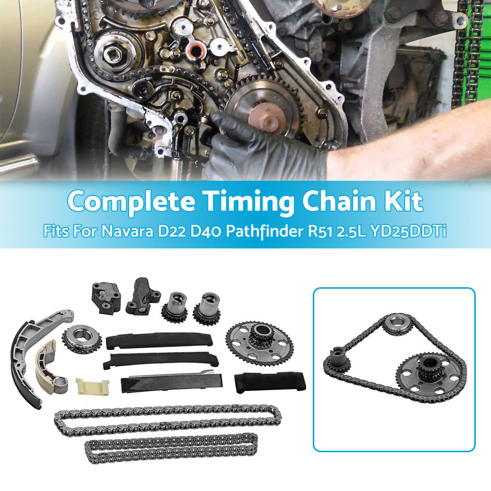 Complete Timing Chain Kit For Nissan Navara D22 D40 Pathfinder R51 2. 5L YD25DDTi.