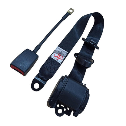 Universal 1 Set 3M 3 Point Retractable Safety Seat Belt Suitable For Truck Strap.
