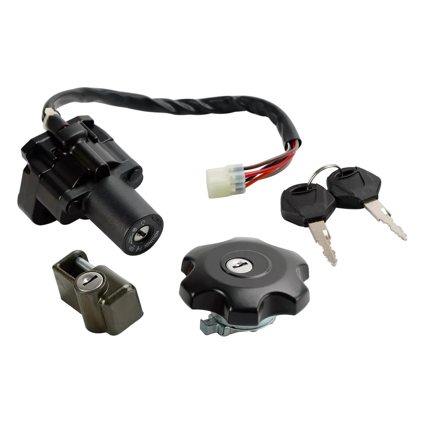 Ignition & Fuel Cap Seat Lock Set Suitable for Suzuki DR 650