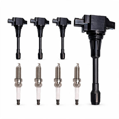Ignition Coil and Spark Plug Kit Suitable for Nissan Altima Sentra Infiniti G35 - ZT2