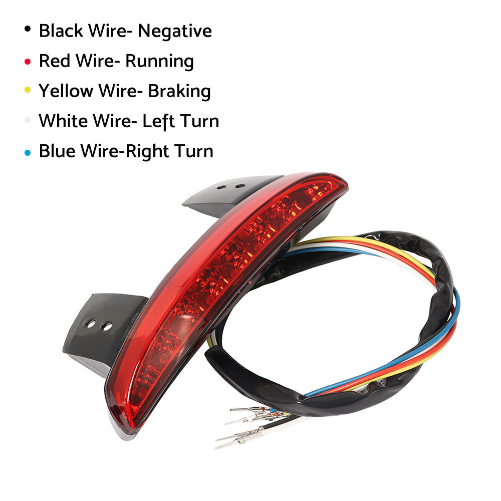 Suitable For Motorcycle Bobber Chopper LED Rear Turn Signal Brake Tail Light.
