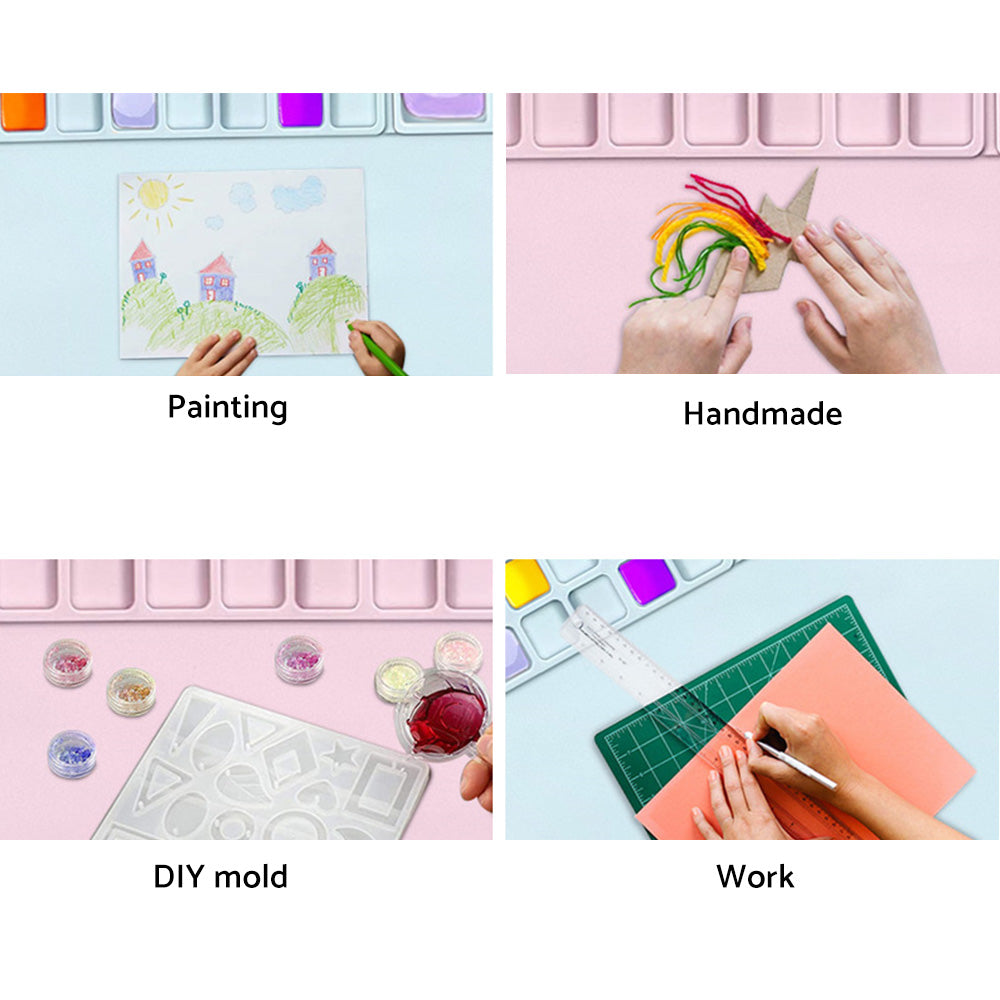 Silicone Art Mat Non-Stick Suitable For Resin Casting Crafts Painting Clay and Play.