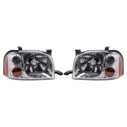 LeftRight Pair Light Front Lamp Head Lights Suitablefor Nissan Navara D22 01-15.