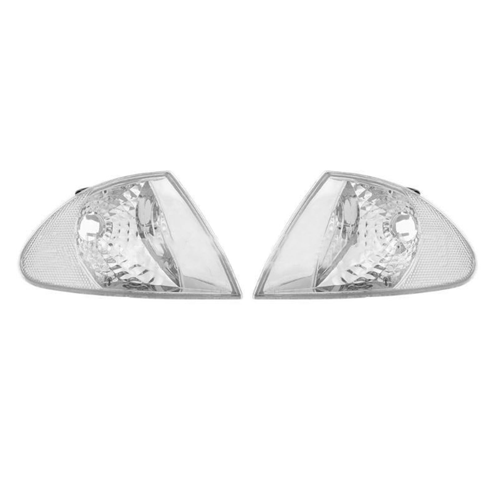 Pair Clear Corner Turn Signal Lights Suitable for BMW E46 98-01 3 Series.