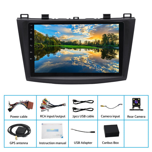 32GB Android Apple Carplay Stereo Radio 9inch Head Unit GPS Suitable For Mazda 3 BL.