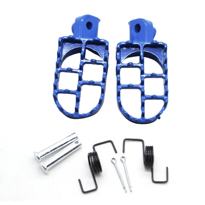 Blue FOOT PEG FOOTREST ASSEMBLY FOOTPEG Suitable For YAMAHA PW50 PY50 PEEWEE.