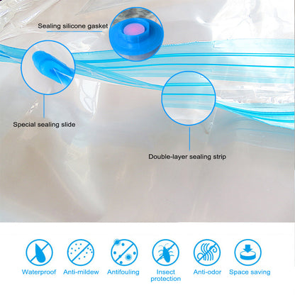 Vacuum Storage Bags Suitable For Clothes, Quilts, Pillows & Cushions Storage.