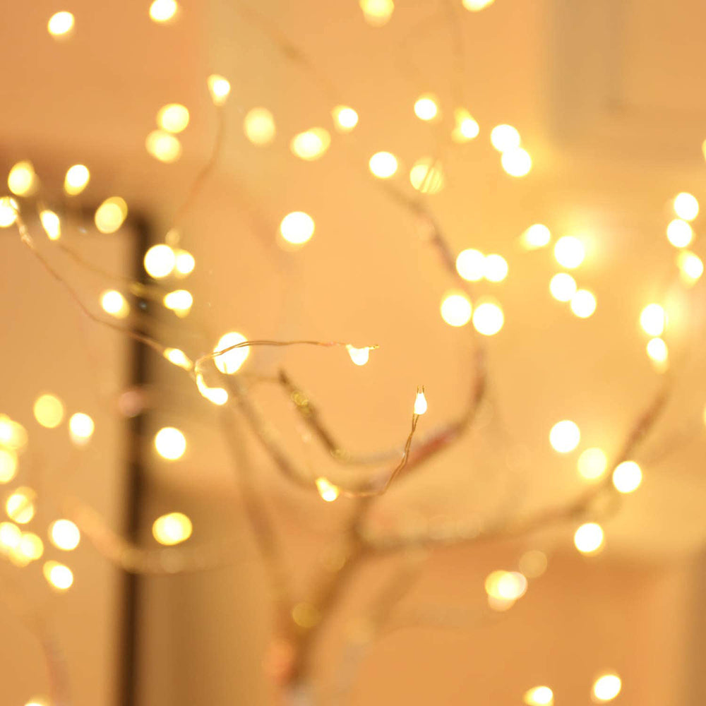 Battery Powered USB LED Fairy Tree Light Copper Wire Home Party Decoration Lamp.