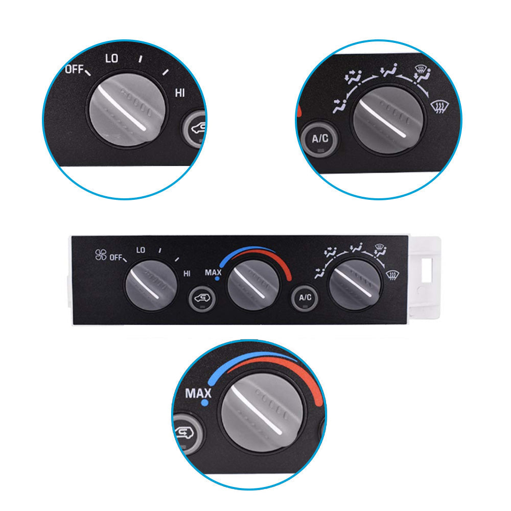 Heater Control Switch Panel Module 16238895 Suitable for Chevy GMC 1996-2002.