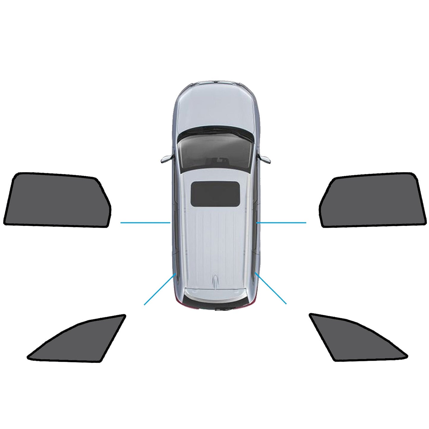 Magnetic Mesh Sun Blind Shades Suitable for Audi A4 Wagon B9 2016+On Front/Rear.