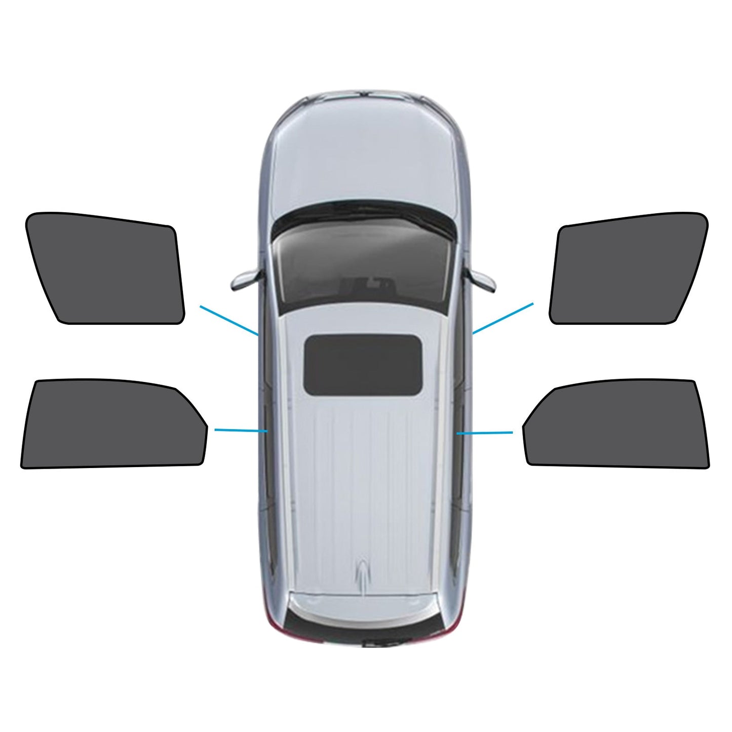 Car Window Magnetic Mesh Sun Blind Shades Suitable For Lexus NX Series 2014-2021
