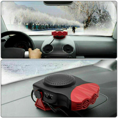 Portable Ceramic Heater Fan Defroster Demister DC 12V Suitable For Car, Truck & Vehicle