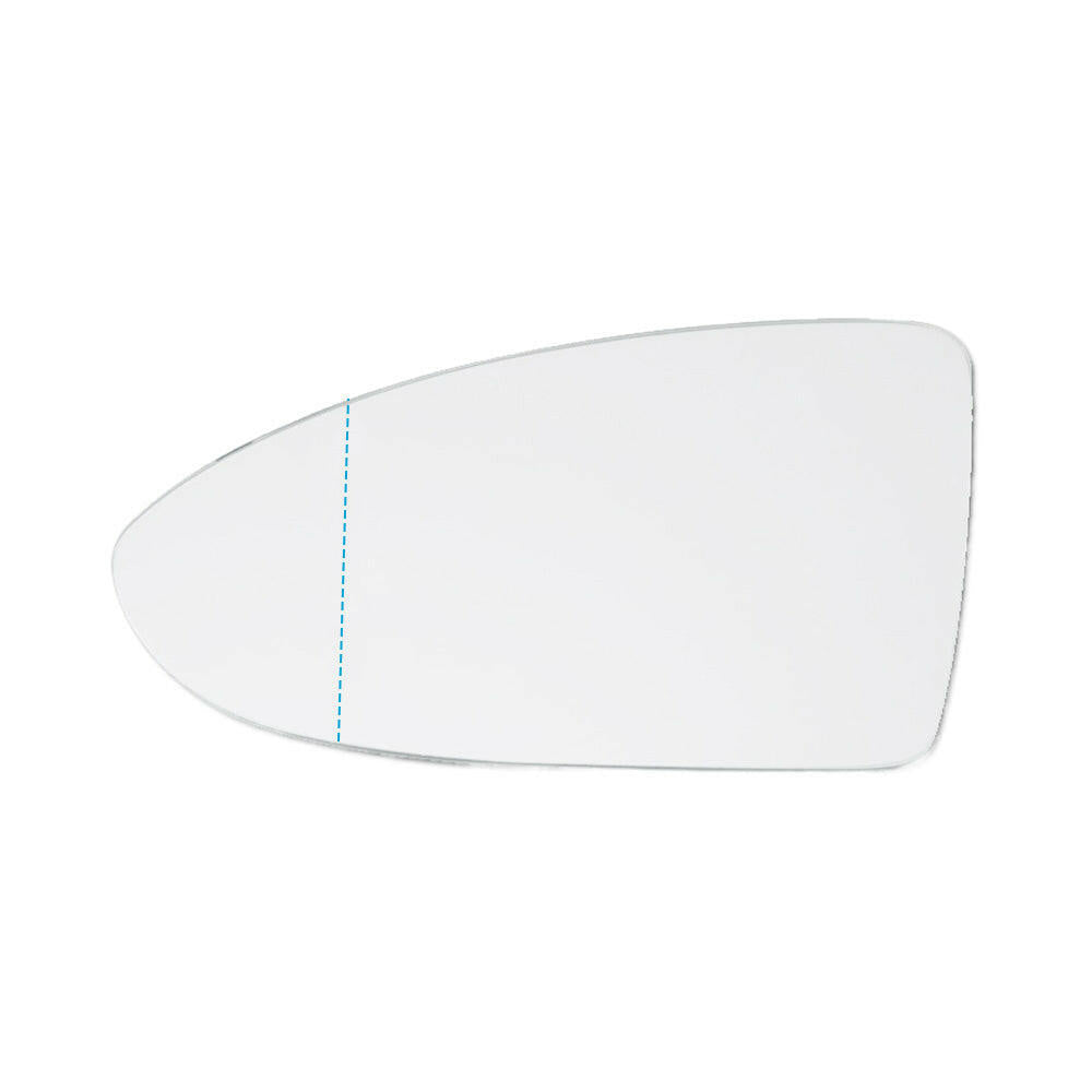 Left Mirror Glass Suitable For VW Golf MK7 MK7.5 2013-2018 Heated Convex w/ Base.