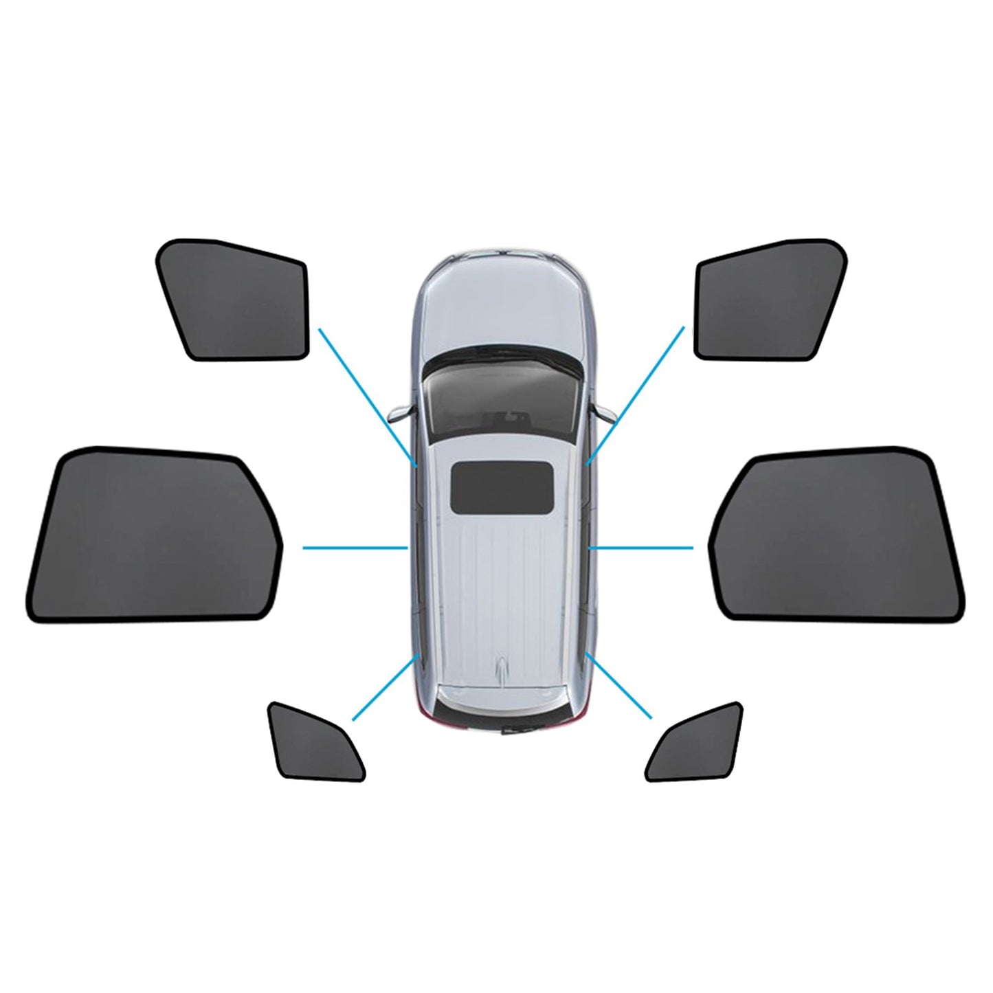 Magnetic Mesh Sun Blind Shades Suitable For Volvo XC60 2017-2024