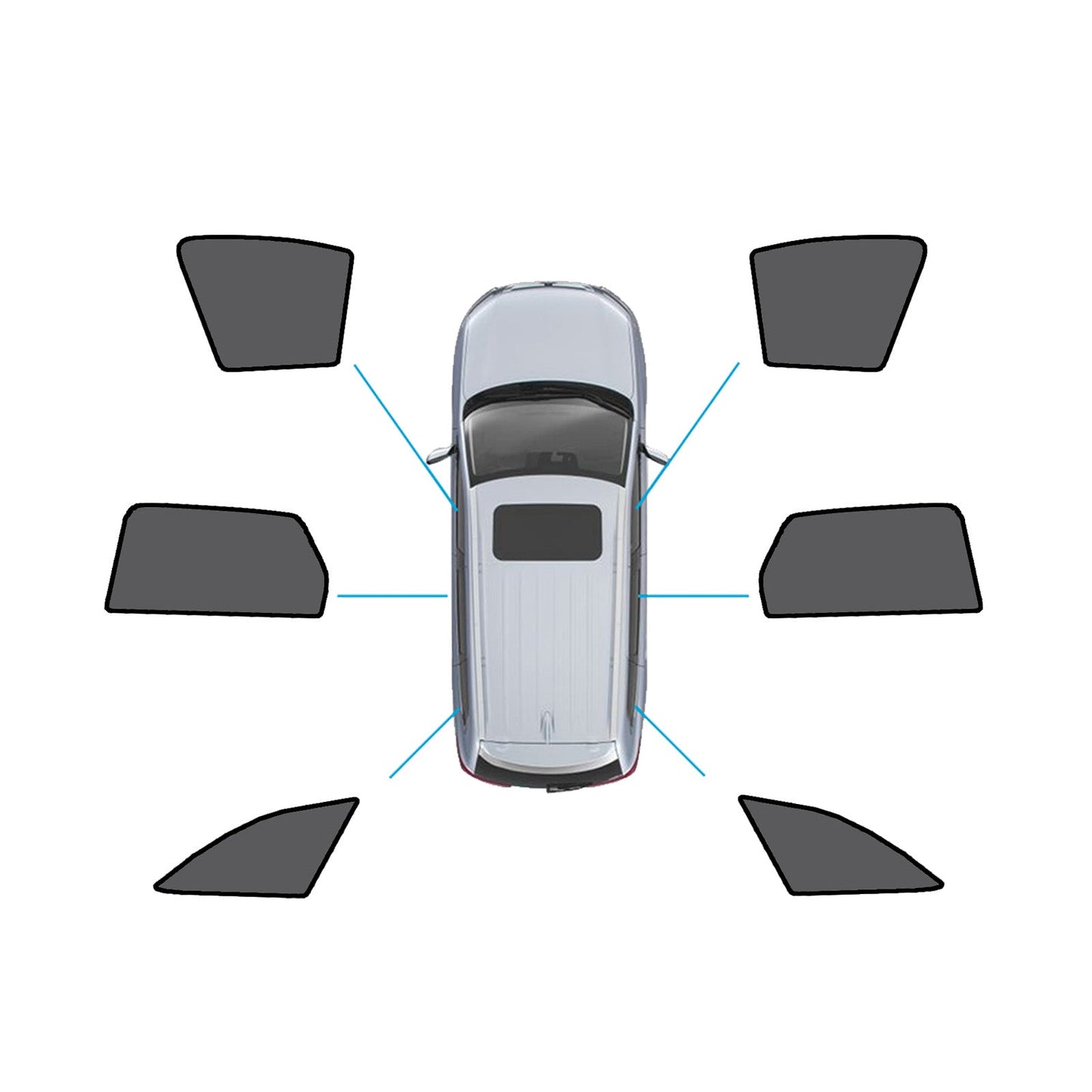 Magnetic Mesh Sun Blind Shades Suitable for Audi A4 Wagon B9 2016+On Front/Rear.