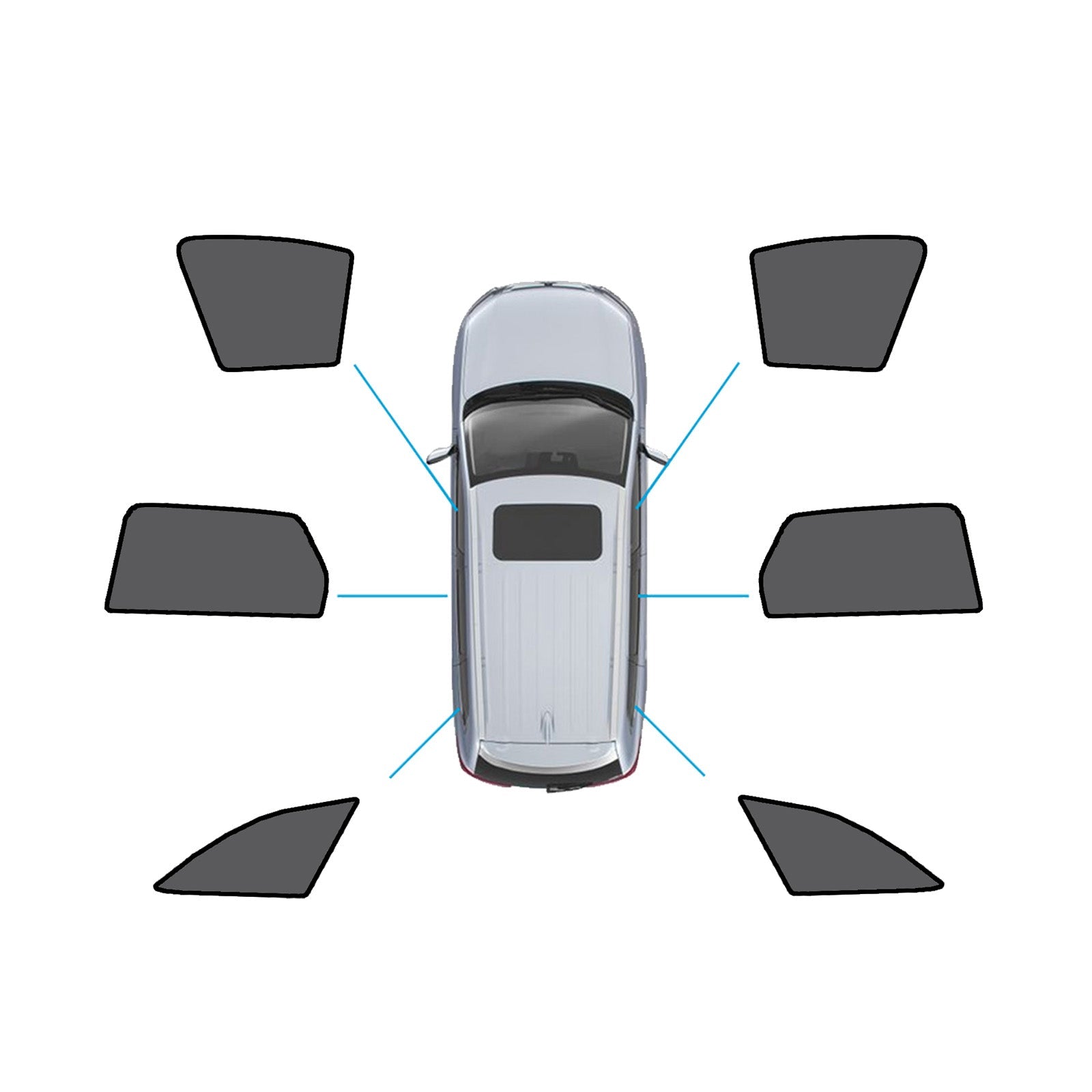 Magnetic Mesh Sun Blind Shades Suitable for Audi A4 Wagon B9 2016+On Front/Rear.