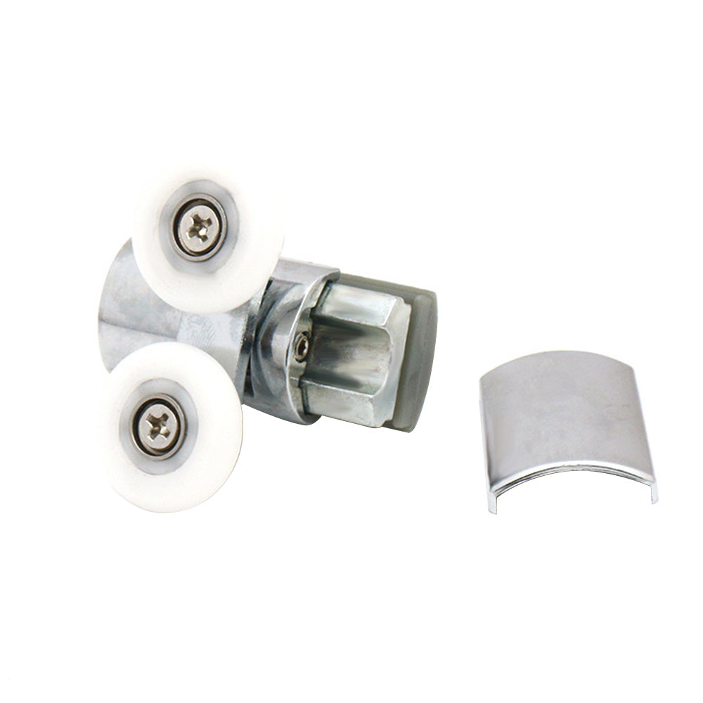 Shower Door Roller 4x Zinc Alloy Twin Top & Bottom Runners Wheel 23mm Suitable F