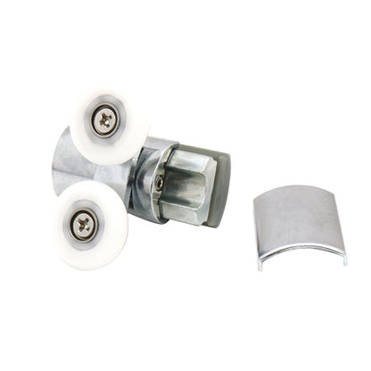 Shower Door Roller 4x Zinc Alloy Twin Top & Bottom Runners Wheel 23mm Suitable F