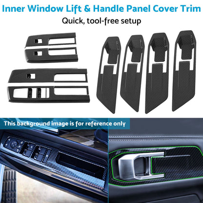 Inner Window Lift & Handle Panel Cover Trim Suitable for Mitsubishi L200 Triton