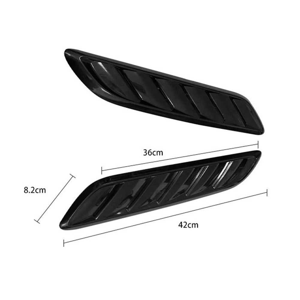 Gloss Black Bonnet Vents Suitable For Holden Commodore VF S SS  SSV  SV6 Redline.