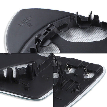 Right Heated Convex Mirror Glass with Base Suitable For VW Golf MK7 / MK7.5 2013-2018