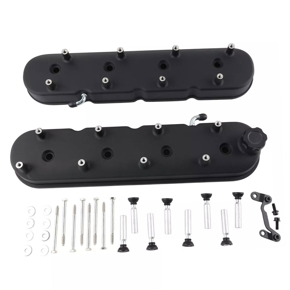 Cast Aluminium Valve Cover with Coil Mounts Suitable for LS LS1 LS2 LS3 LS6 LS7 Engine Valve Cover Black