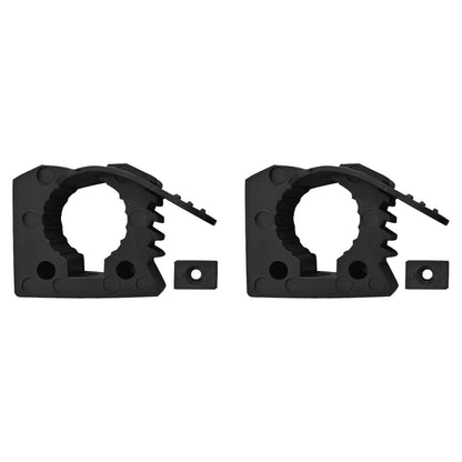 2x Car Rubber Clamps Bases Adapter 25-45mm Shovel Axe Retainer Fixing Holder.