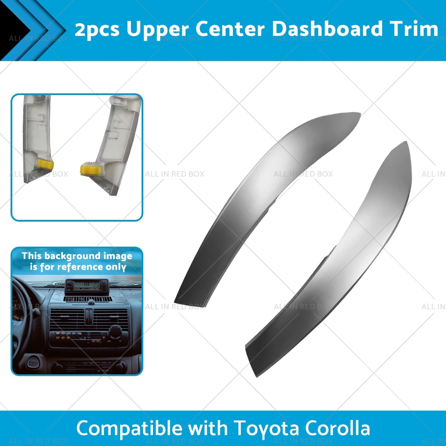 55436-02330 2pcs Upper Center Dashboard Trim Suitable for 09-13 Toyota Corolla.