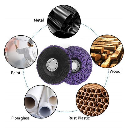 10x 4'' Poly Strip Disc Paint Stripping Wheel Abrasive Discs Suitable for Grinder