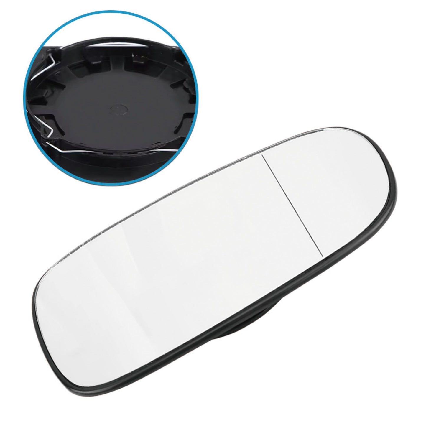 Mirror Glass with Heated Left Hand Passenger Side Suitable for Saab 9-3